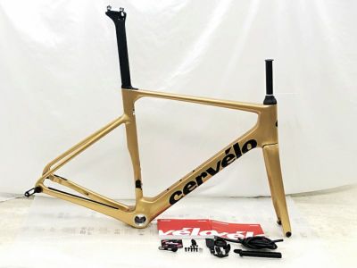 未使用品 サーヴェロ CERVELO ソロイスト SOLOIST ロード フレームセット 2023年 56サイズ カーボン ゴールド ○