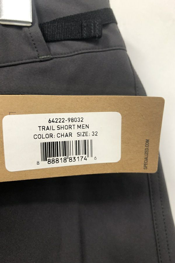 未使用品 Specialized スペシャライズド TRAIL SHORTS トレイル ショートパンツ サイズ32 チャコール