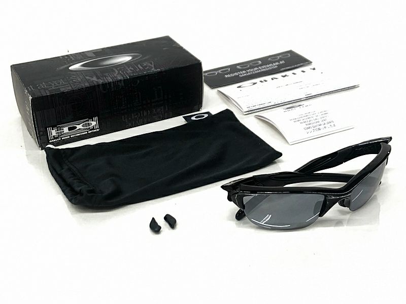 未使用 オークリー OAKLEY ハーフジャケット2.0 HALF JACKET 2.0 サングラス アジアンフィット クリスタルブラック G30  IRIDIUMレンズ