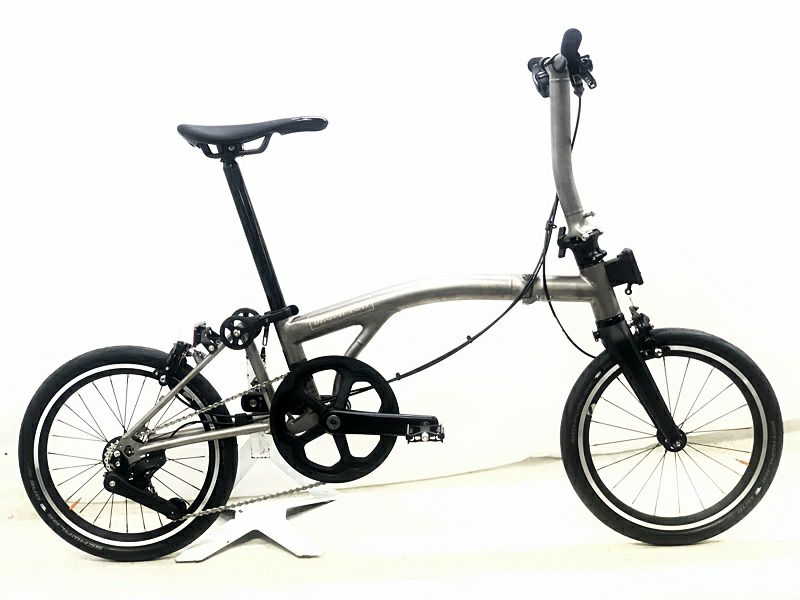 超美品 ブロンプトン BROMPTON T-LINE URBAN LOW S4L カスタム 2024年 フォールディングバイク 折り畳み自転車  16インチ シルバー