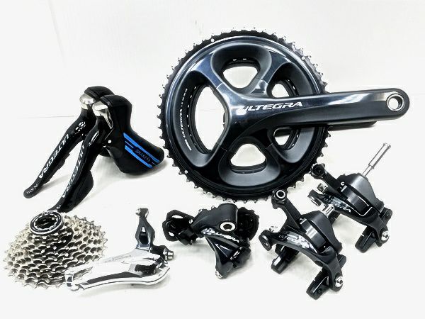 美品 シマノ SHIMANO アルテグラ ULTEGRA 6800 コンポセット 機械式 リムブレーキ スプロケットのみ105  CS-R7000（サイクルパラダイス山口より配送)