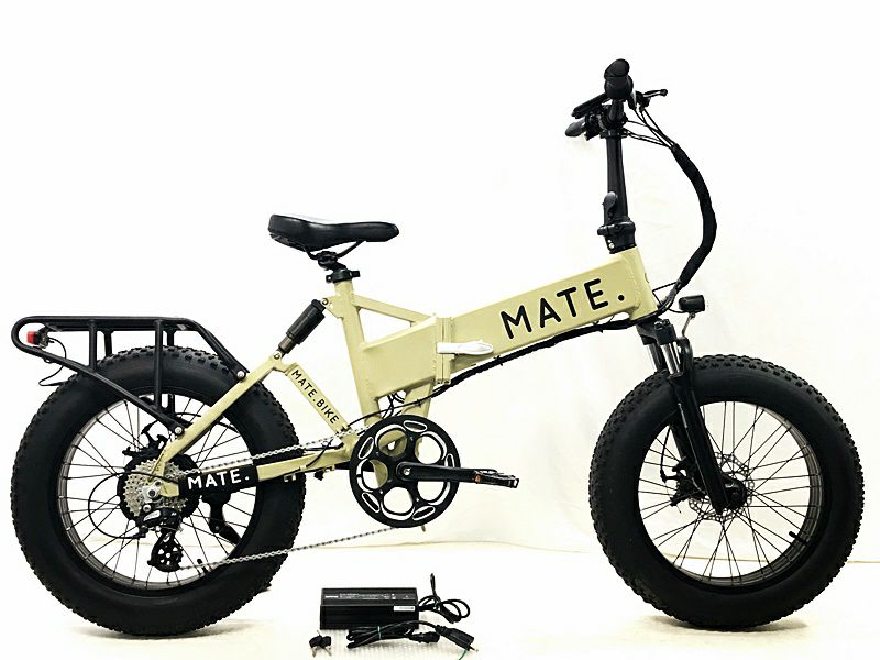 ○メイト バイク MATE BIKE メイト X250 MATE X250 機械式DISC 2021年 E-BIKE 電動アシスト自転車 折り畳み  20インチ ベージュ