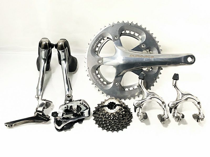 シマノ DURA-ACE ST-7801 2×10速 FC-7800 52-39T 170mm FD-7800 31.8mmバンド付け RD-7800  BR-7800 機械式 コンポセット 〇