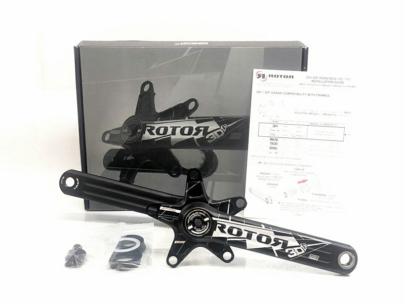 ローター ROTOR 3DF クランクアーム 175mm PCD110 未使用品 ローター ROTOR 3DF 175mm 30mm軸 5アーム PCD110mm