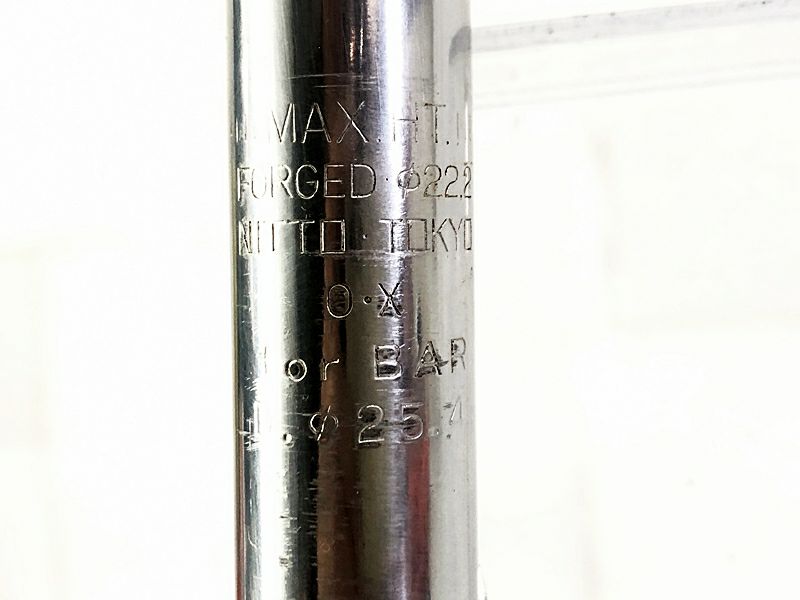 美品 ニットー NITTO 100 NJS刻印 100mm 25.4mm スレッドステム