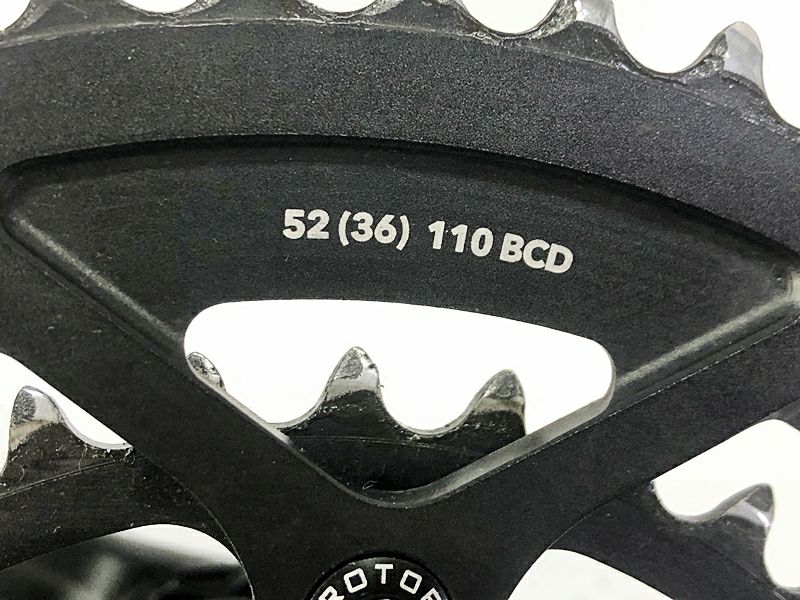 【新品】ローター ROTOR noQ チェーンリング セット 110 52/36 ROTOR NO-Q Track Chainrings ローター NO-Q トラック