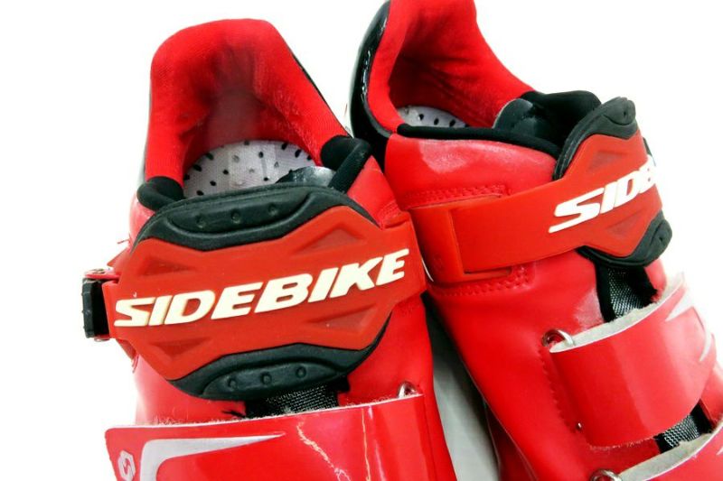 SIDE BIKE 自転車用シューズ ホワイト/レッド SIDE BIKE 自転車用シューズ ホワイト/レッド Amazon