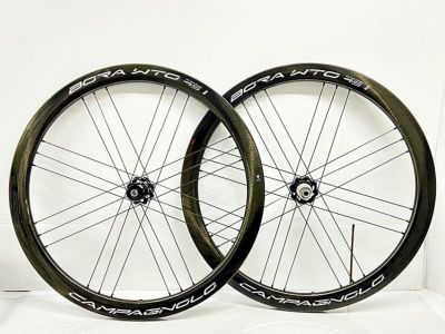 美品 カンパニョーロ Campagnolo ボーラ BORA WTO 45DB ホイールセット シマノフリー 11速 DISC チューブレス カーボン