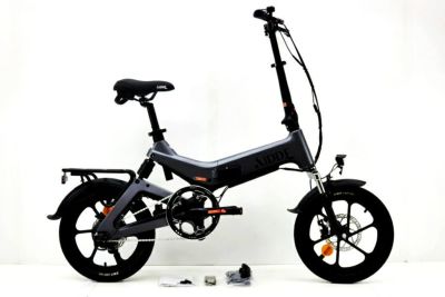 ★★[試走のみ] AIDDE A2 年式不明  折りたたみ電動アシスト自転車 バイク グレー（サイクルパラダイス山口より配送)
