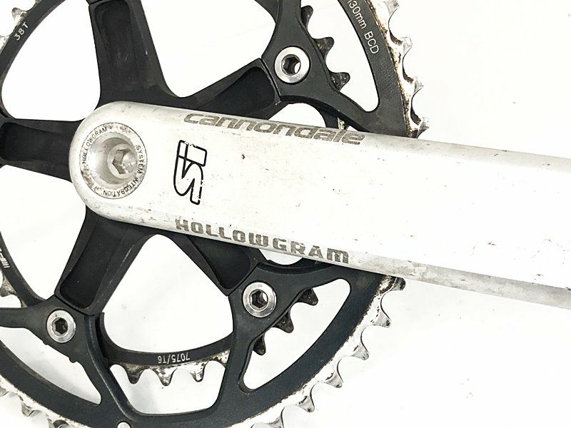 美品★軽量！CANNONDALEホログラム Siクランクセット172.5mm 美品☆軽量！CANNONDALEホログラム Siクランクセット172.5mm