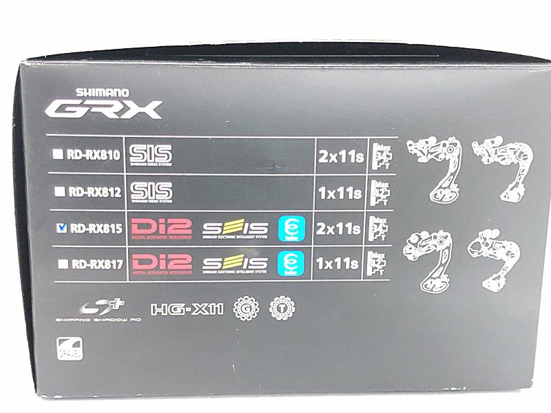 シマノGRX RD-RX815 Di2 新品未使用 SHIMANO（シマノ）RD-RX815 Di2 リアディレーラー ミドルケージ
