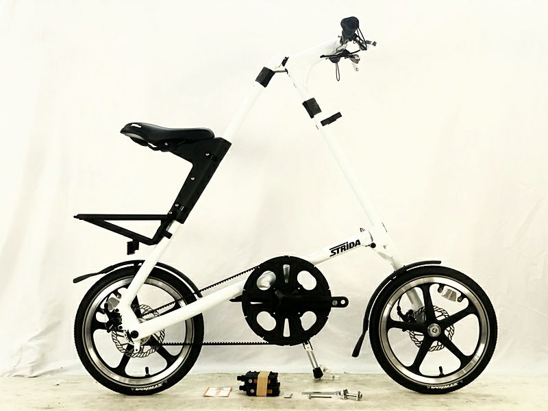 折り畳み自転車【STRiDA LT】 16インチ 白 ストライダ オマケ多数
