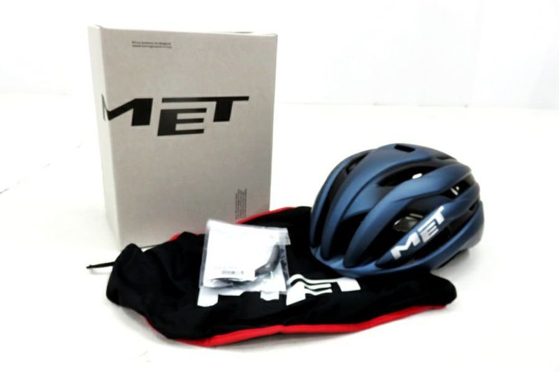 美中古）国内正規品　MET TRENTA MIPSサイズL  メタリックブルー MET ( メット ) スポーツヘルメット TRENTA MIPS ( トレンタ