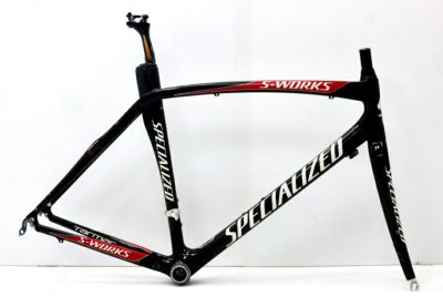 ★★[ジャンク品] スペシャライズド SPECIALIZED S-WORKS TARMAC 2005年モデル カーボン ロードバイク用フレーム 56サイズ（サイクルパラダイス山口より配送)