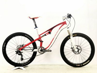 訳アリ SPECIALIZED キャンバーコンプ CAMBER COMP 2011年 フルサス 26インチ マウンテンバイク Mサイズ ホワイト/レッド 
