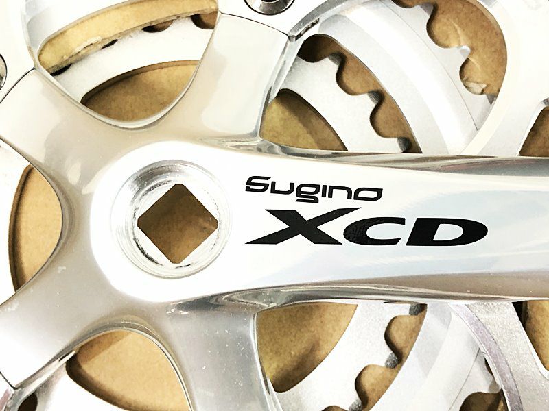 SUGINO 白クランクセット シマノ対応170mm SUGINO 「スギノ」 XD2D 48-34T 170mm クランク / 宇都宮店