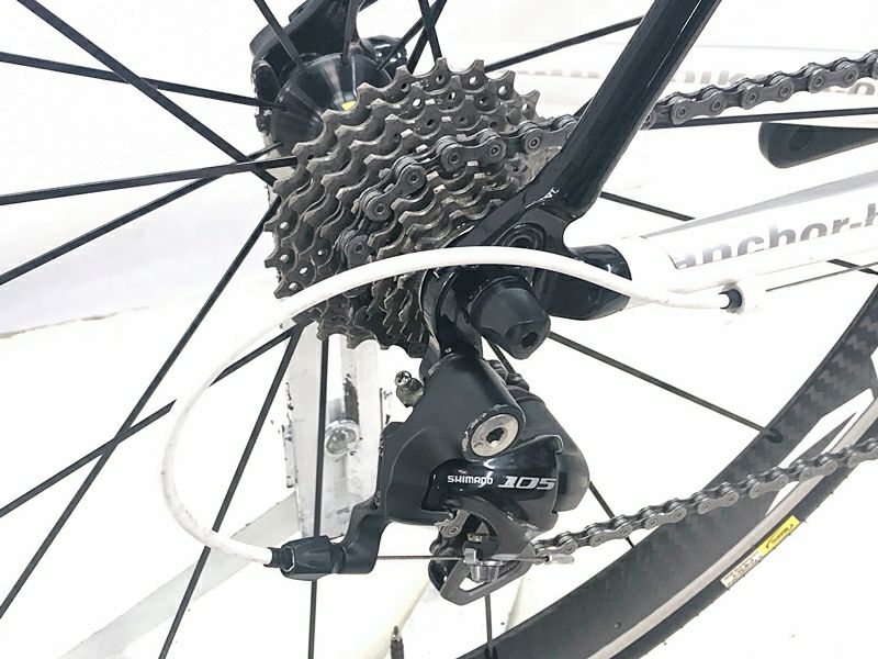 ANCHOR RA6 EQUIP ロードバイク ホワイト/ブラック ANCOR RA6 EQUIPE(アンカー アールエーシックス エキップ完成車