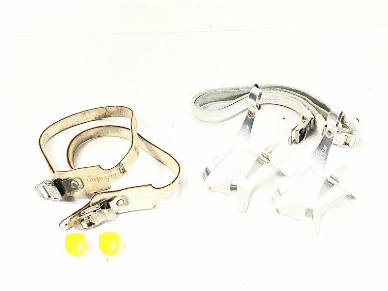【カンパニョーロ】クローチェダウネトゥークリップ　クロモリシャフト（L） カンパニョーロ CAMPAGNOLO 軽合トゥークリップ & ストラップ