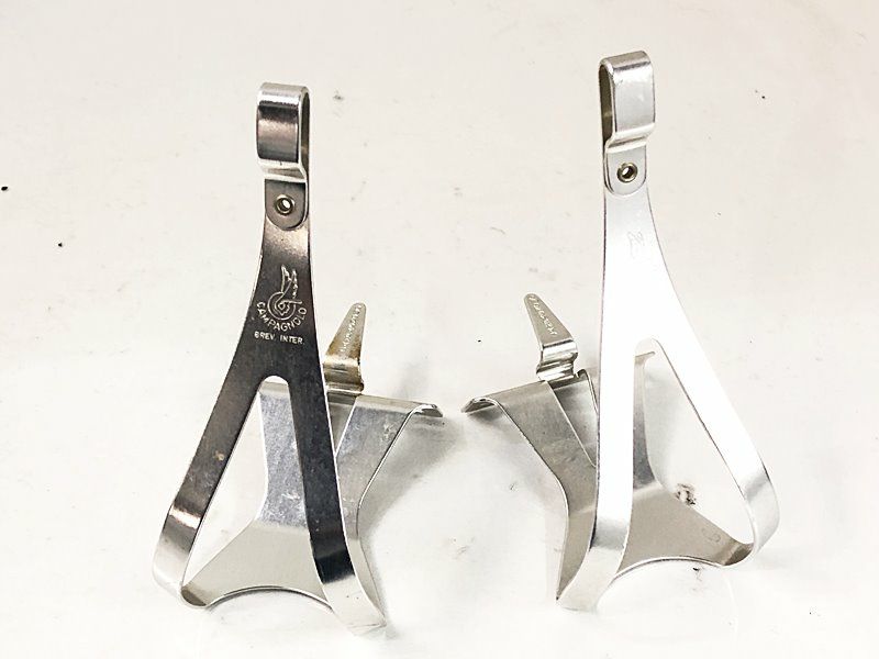カンパ　トゥークリップ カンパニョーロ CAMPAGNOLO 軽合トゥークリップ & ストラップ TOE CLIP