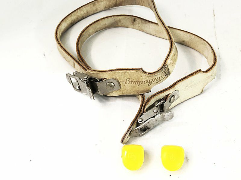 カンパニョーロ CAMPAGNOLO 軽合トゥークリップ & ストラップ TOE CLIP