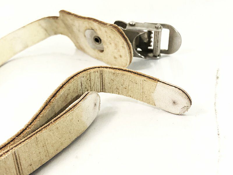 カンパ　トゥークリップ カンパニョーロ CAMPAGNOLO 軽合トゥークリップ & ストラップ TOE CLIP