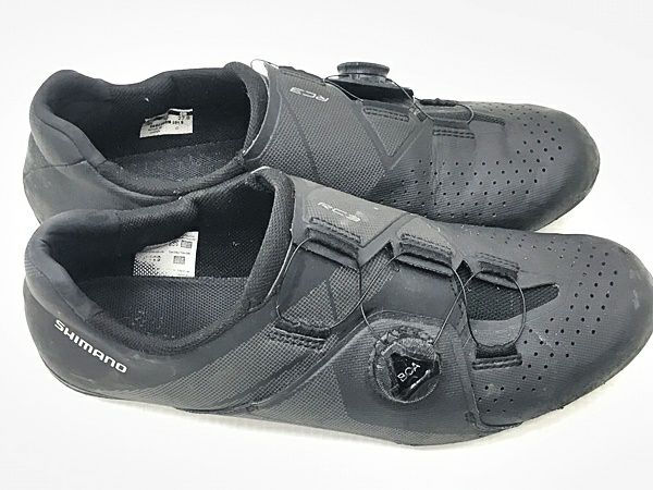 未使用！SHIMANO RC3シューズ ブラック40 シマノ RC3(SH-RC300) ブラック ノーマルタイプ SPD-SL シューズ