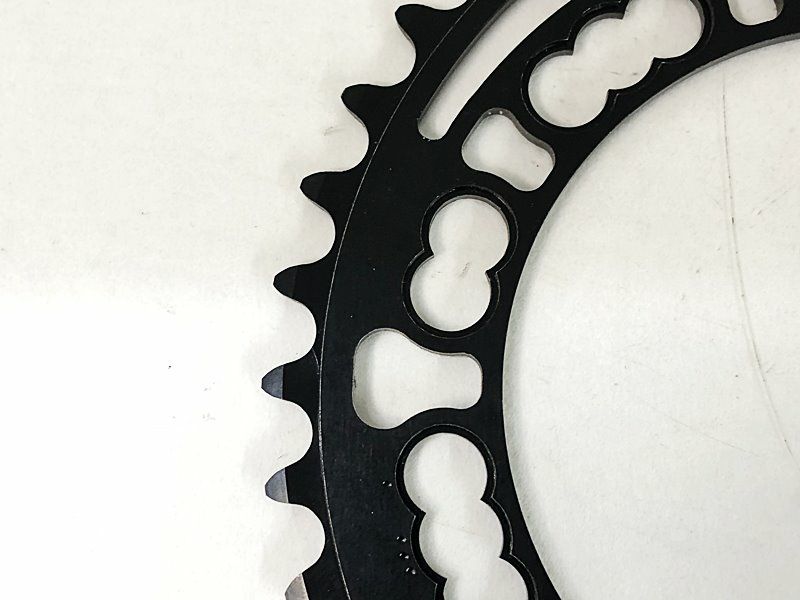 美品 ローター ROTOR Qリングス 楕円インナーチェーンリング Q-RINGS