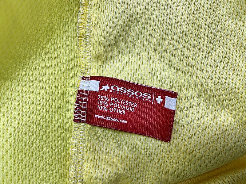 アソス ASSOS 長袖サイクルジャージ Mサイズ イエロー