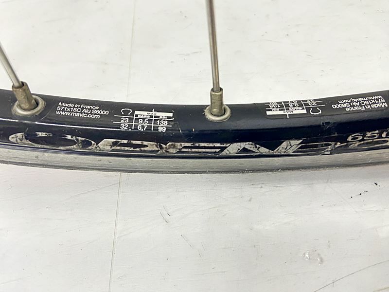 訳アリ MAVIC/SHIMANO OPEN PRO リム/DURA-ACE 7600ハブ ホイール