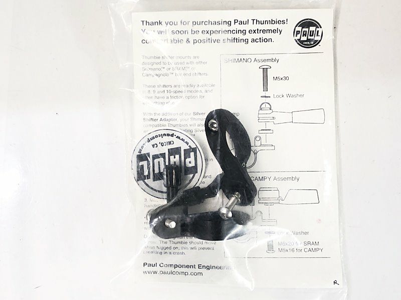 未使用品 ポール PAUL COMPONENTS サミー シマノ 左右セット THUMBIES