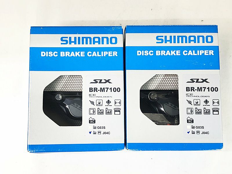 未使用品 シマノ SHIMANO SLX ディスクブレーキキャリパー 前後セット