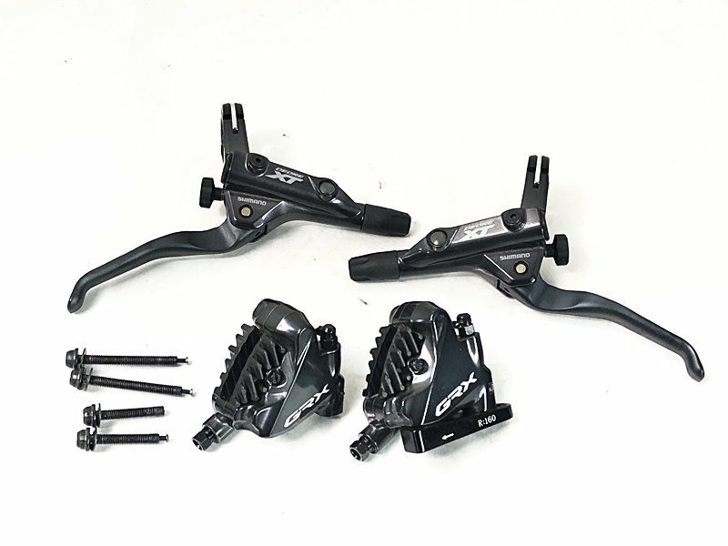 シマノ SHIMANO GRX/DEORE XT ディスクブレーキキャリパー/レバー 前後