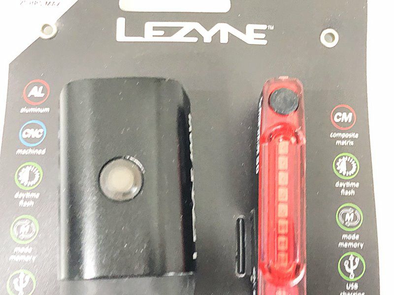 未使用品 レザイン LEZYNE ライト前後セット ミニ/スティック ドライブ