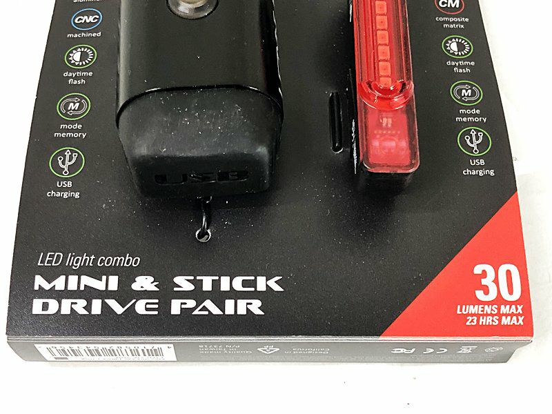 未使用品 レザイン LEZYNE ライト前後セット ミニ/スティック ドライブ