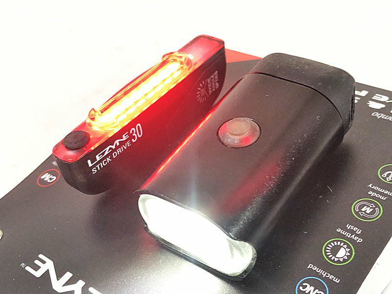 未使用品 レザイン LEZYNE ライト前後セット ミニ/スティック ドライブ