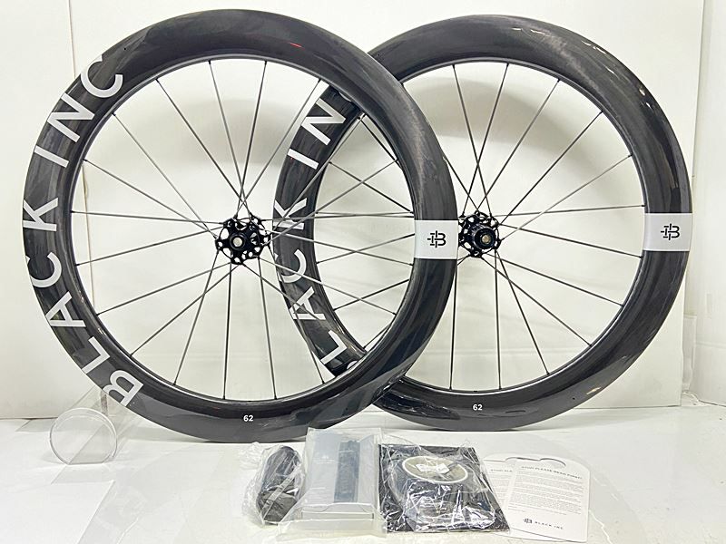 未走行品 ブラックインク BLACK INK BLACK 62 ホイールセット シマノ