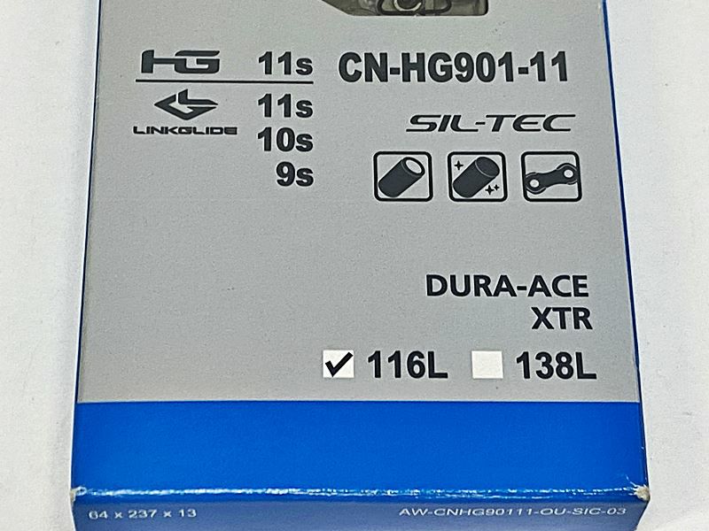 未使用品 シマノ SHIMANO CN-HG901-11 11速チェーン 116L
