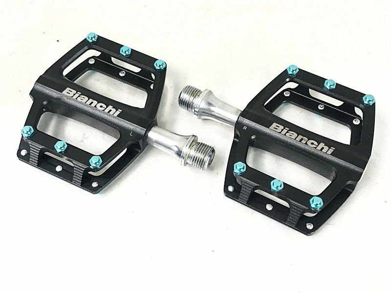 美品 ビアンキ BIANCHI フル CNC ペダル FULL CNC PEDAL フラットペダル