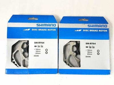 未使用品 シマノ SHIMANO ディスクブレーキローター 2枚セット SM-RT64