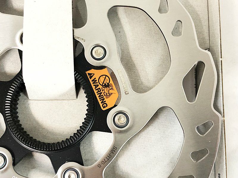 未使用品 シマノ SHIMANO ディスクブレーキローター 2枚セット SM-RT70
