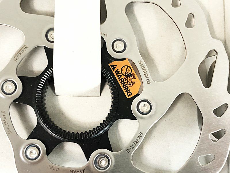 未使用品 シマノ SHIMANO ディスクブレーキローター 2枚セット SM-RT70