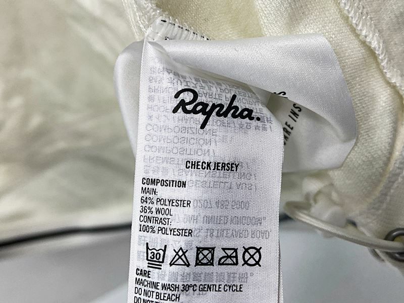 ラファ Rapha チェックジャージ CHECK JERSEY Mサイズ MEDIUM ホワイト