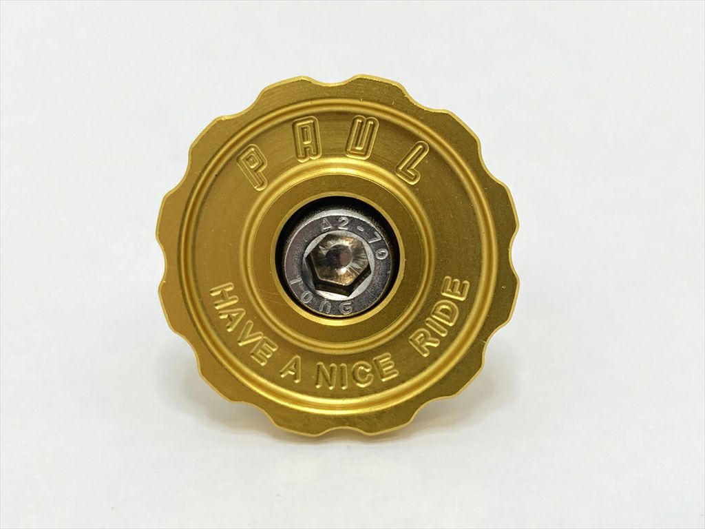 825654 paulページ ポール PAUL ステムキャップ PCE STEM CAP GOLD ゴールド 金色